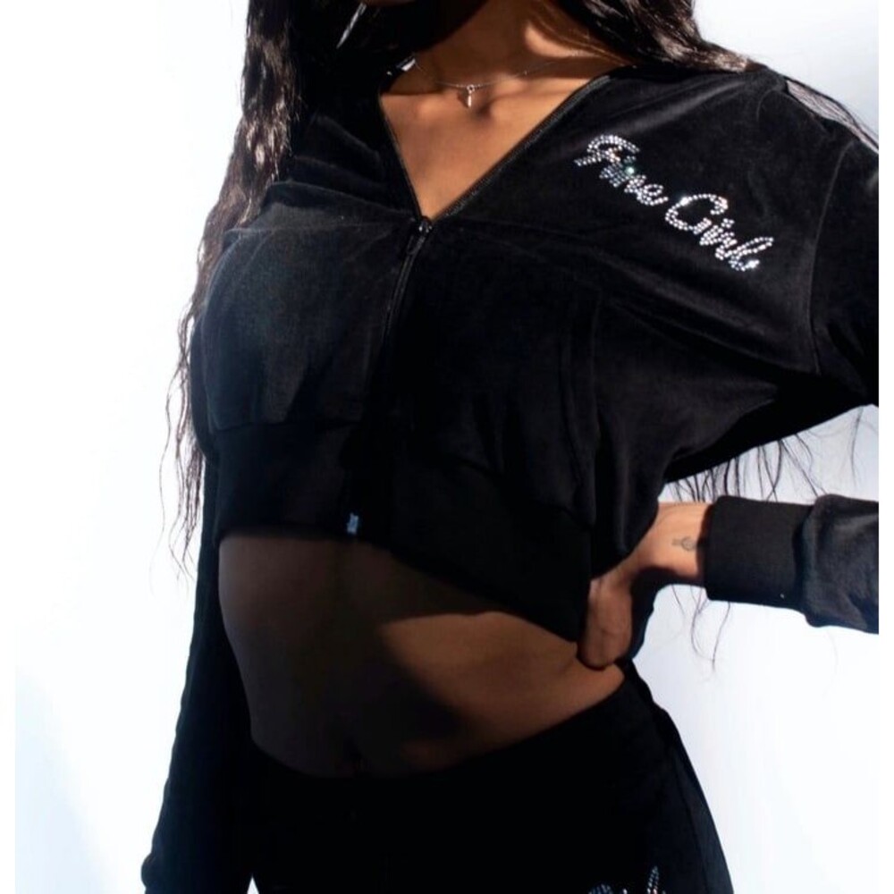 So 2000s Y2K “Fine Girl” Tracksuit Top
